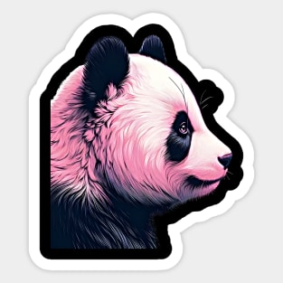 pink panda girl Sticker